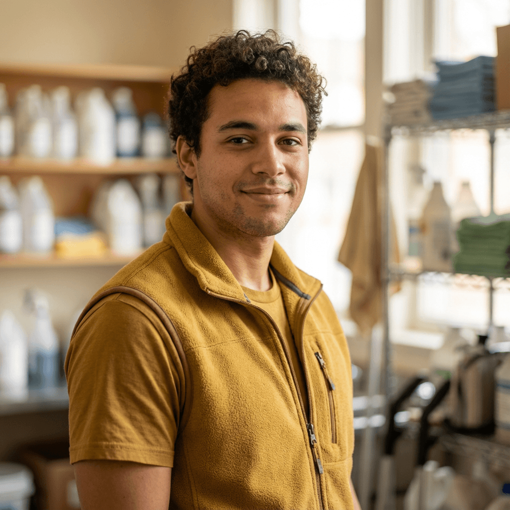 Male facilities manager from Toronto